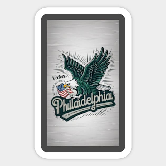 Philadelphia Eagles Sticker by TshirtMA